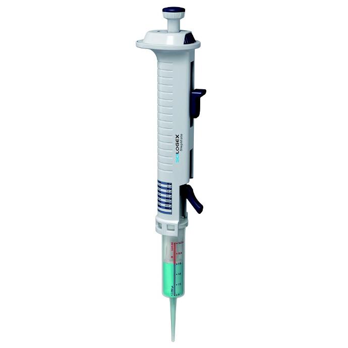 A low cost repeater pipette to reduce incidents of repetitive strain inuries by up to 92% vs traditional manual pipettors.